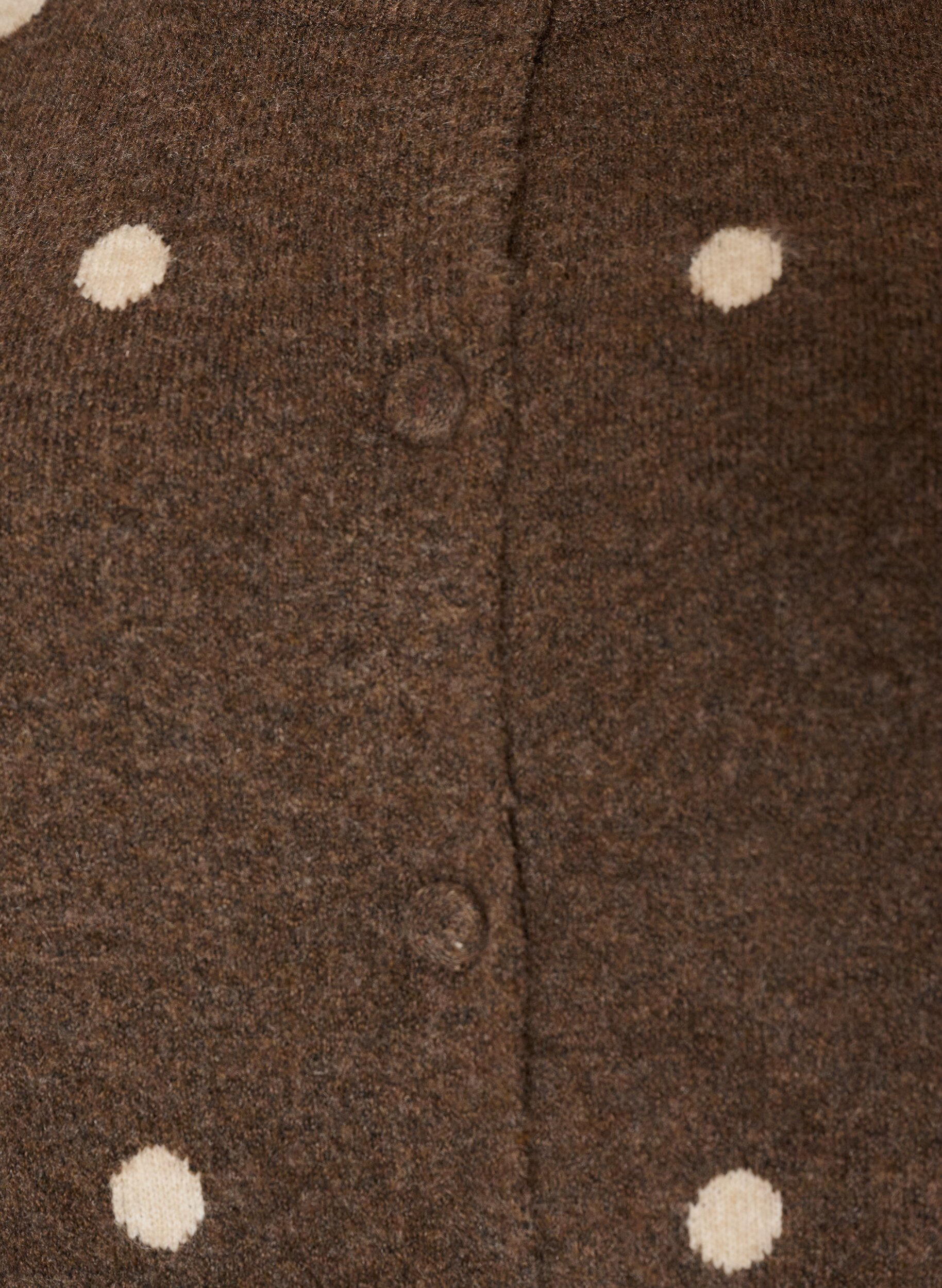 ZizziVest met stippenpatroon, Bruin, Packshot image number 2