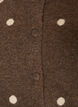 Vest met stippenpatroon, Bruin, Packshot image number 2