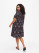 FLASH - Jurk met V-hals en print, Black Rose Ethnic, Model image number 1