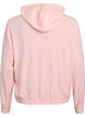 Zachte velours hoodie met ritssluiting, Roze, Packshot image number 1