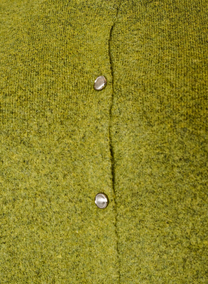 Gebreid vest met korte mouwen, Groen, Packshot image number 2