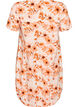 Katoenen jurk met korte mouwen en print, Oranje, Packshot image number 1