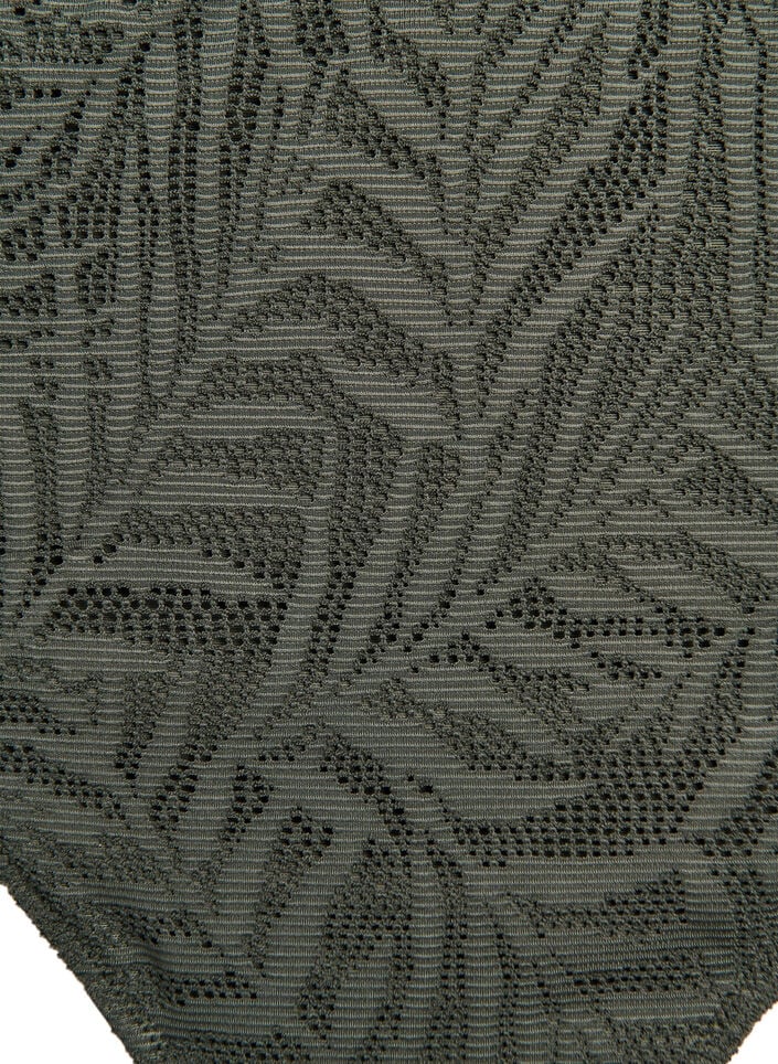 Braziliaanse bikinislip in gestructureerd mesh, Groen, Packshot image number 2