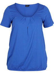 Katoenen t-shirt met korte mouwen, Dazzling Blue