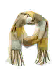 Gekleurde sjaal met franjes, Brown