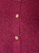 Vest in zacht breisel met goudkleurige knopen, Rood, Packshot image number 2