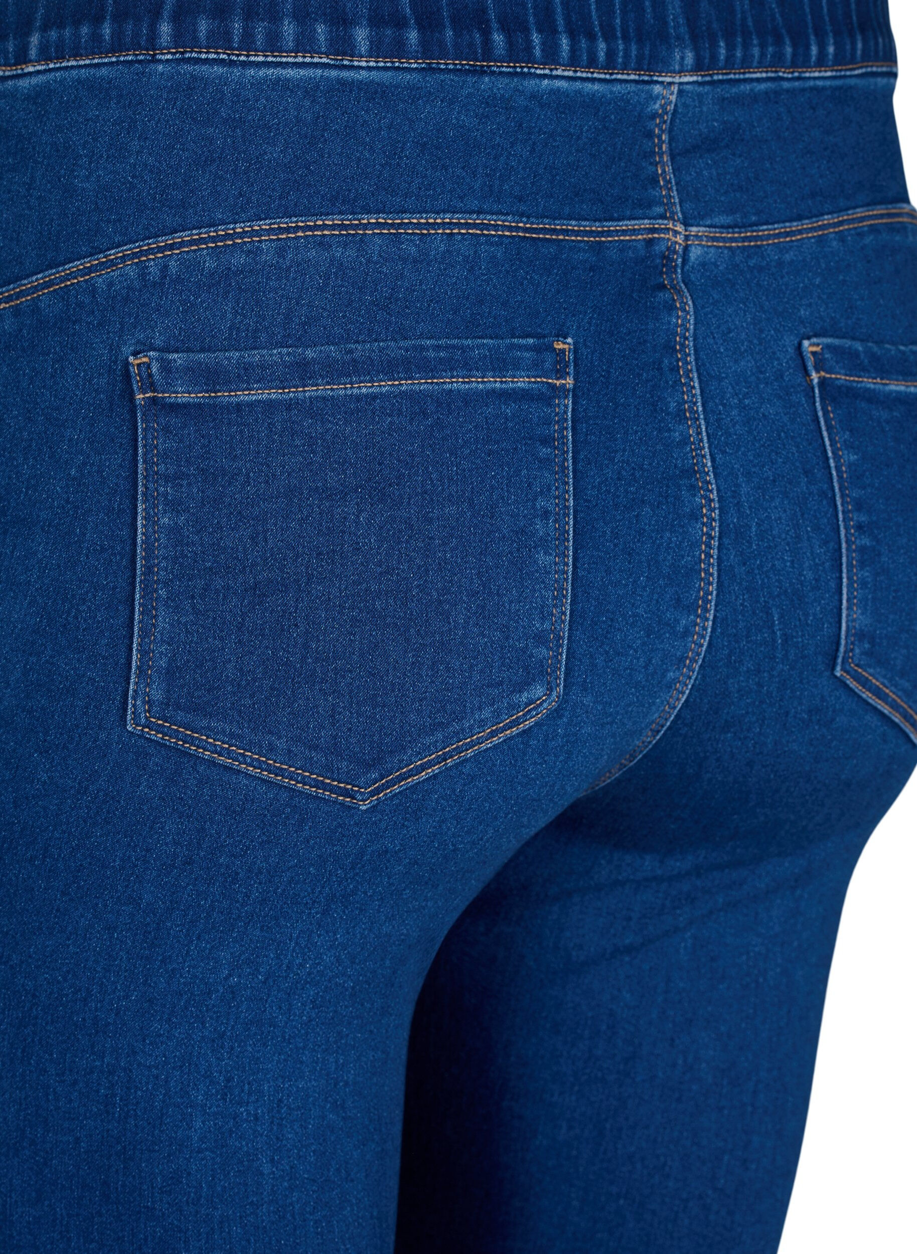 Zizzi Jeggings met hoge taille, Blauw, Packshot image number 3