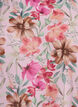 Bloemenblouse met korte mouwen en smokwerk, Roze, Packshot image number 2