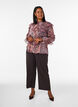 Blouse met paisleyprint en ruchesdetails, Paars, Model image number 1