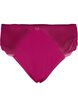 Microfiber string met kanten details, Boysenberry, Packshot image number 0