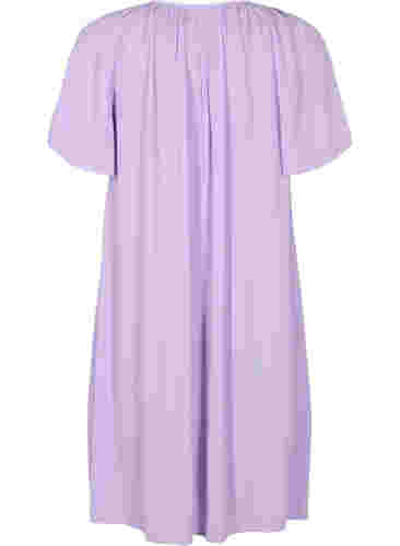 Viscose jurk met korte mouwen, Lavendula, Packshot image number 1
