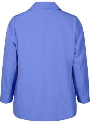 Klassieke blazer met knoopsluiting, Wedgewood, Packshot image number 1