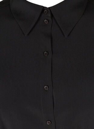 Blouse jurk met striksluiting en knopen, Black, Packshot image number 2