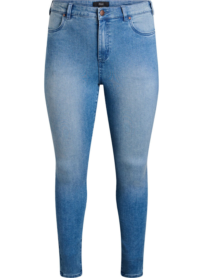 Super slim Amy jeans met hoge taille, Blauw, Packshot image number 0