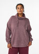 FLASH - Sweatshirt met hoge kraag en zakken, Rood, Model image number 0