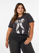 Katoenen T-shirt met print aan de voorkant, Grijs, Model image number 0