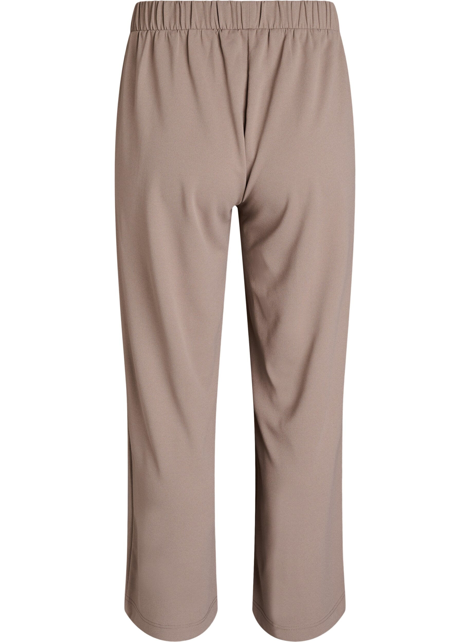 Zizzi FLASH - Broek met wijde pijpen, Beige, Packshot image number 1