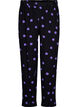 Viscose broek met stippen, Black w. Purple Dot, Packshot image number 0