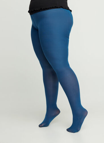 Panty 100 denier, Majolica blue , Model image number 0