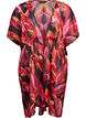 Strand kimono met print, Rood, Packshot image number 0