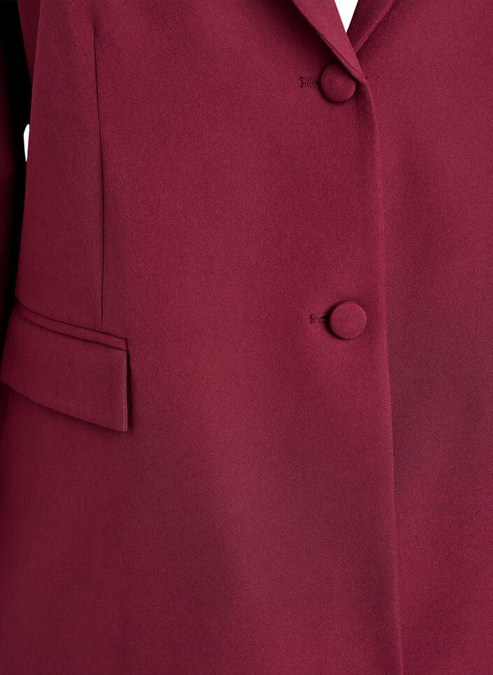 Klassieke blazer met knoopsluiting, Rood, Packshot