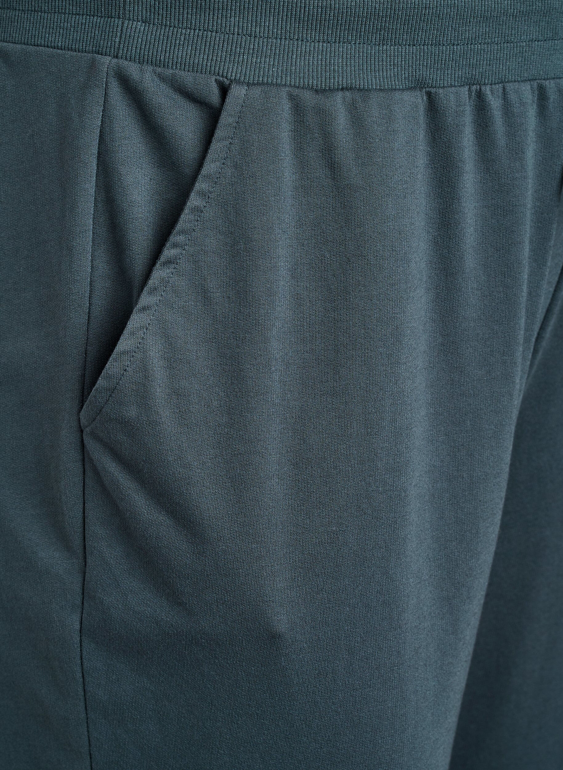 ZizziLosse trainingsbroek met zakken, Groen, Packshot image number 3