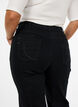 Gemma jeans met regular fit en hoge taille, Zwart, Model image number 2