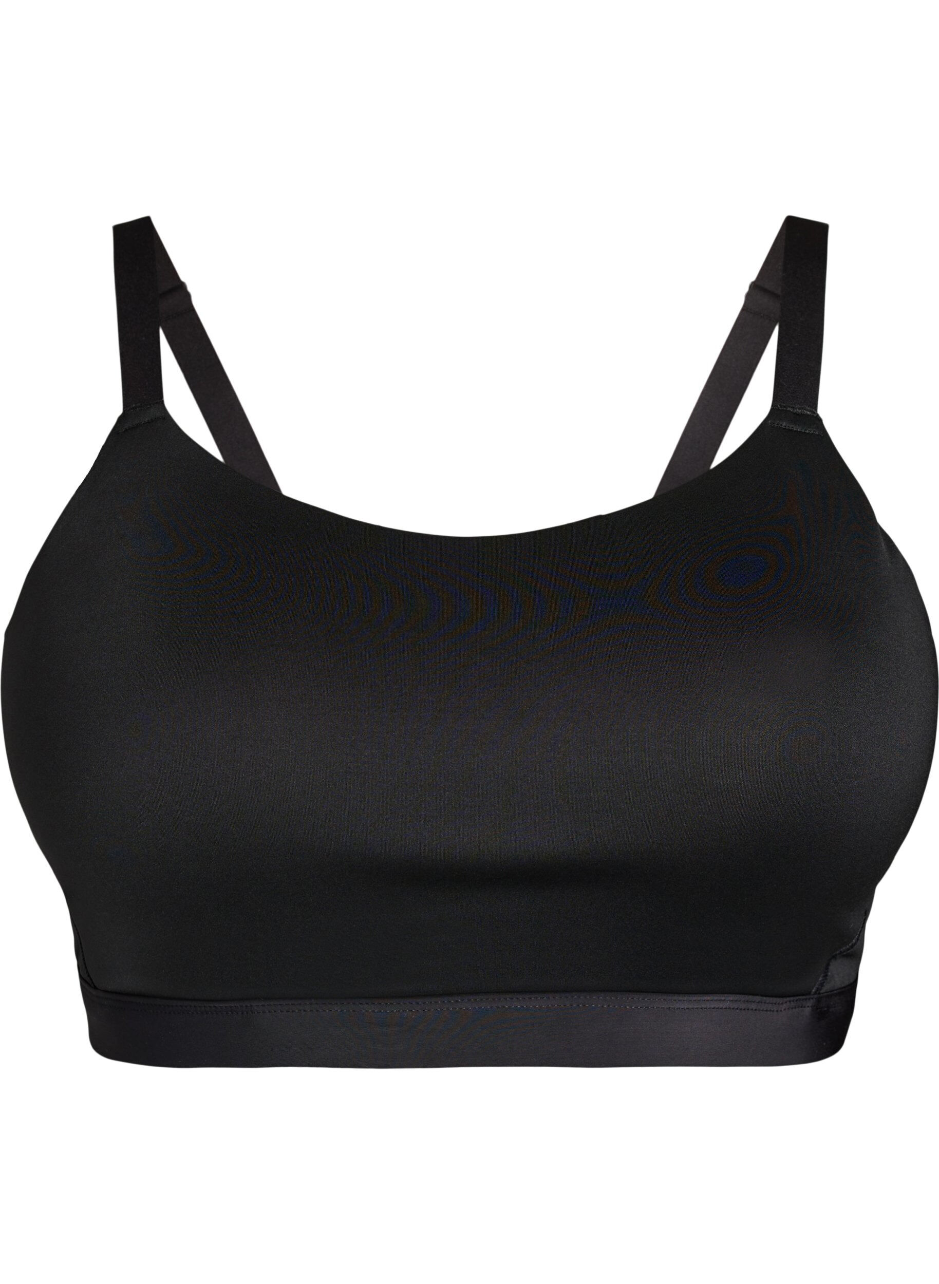 ZizziLicht gewatteerde sportbeha, Zwart, Packshot image number 0