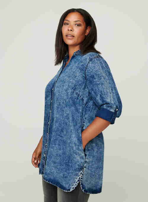 Lange blouse in lyocell