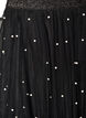 Tule midirok met parels, Zwart, Packshot image number 2