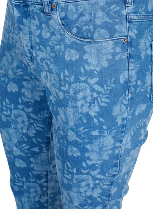 Super slim Amy jeans met patroon, Blue denim, Packshot image number 2