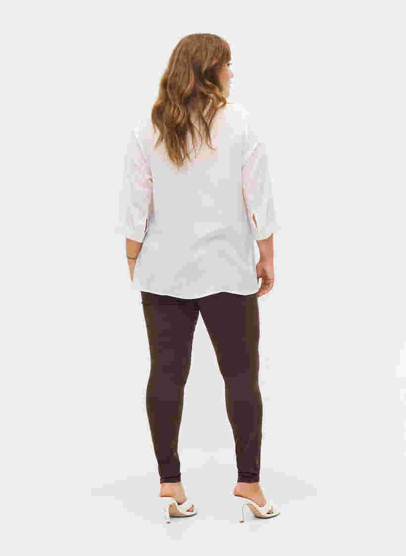 Super slim Amy jeans met hoge taille, Molé, Model image number 1
