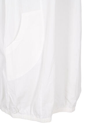 Katoenen jurk met korte mouwen, Bright White, Packshot image number 3