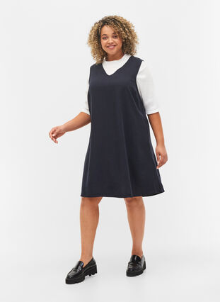 Spencer-jurk met v-hals, Black, Model image number 2