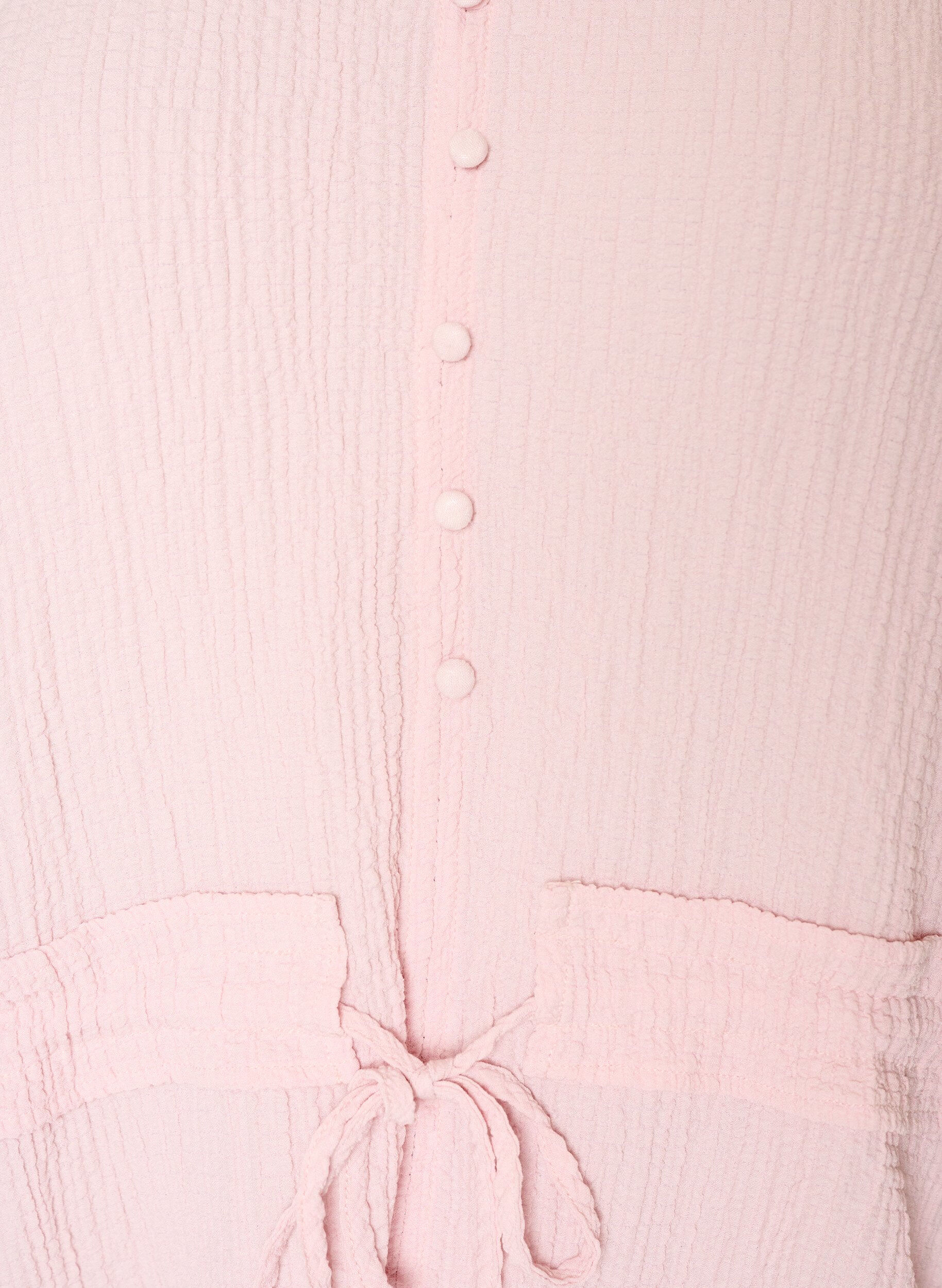 ZizziBlouse met textuur en een strik in de taille, Roze, Packshot image number 2