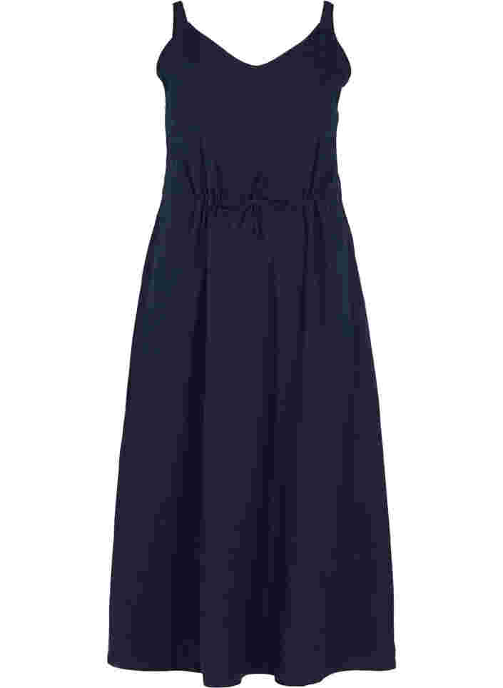 Maxi-jurk met smokwerk, Night Sky, Packshot image number 0