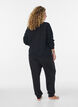 Sweatvest met hoge kraag en rits, Zwart, Model image number 2