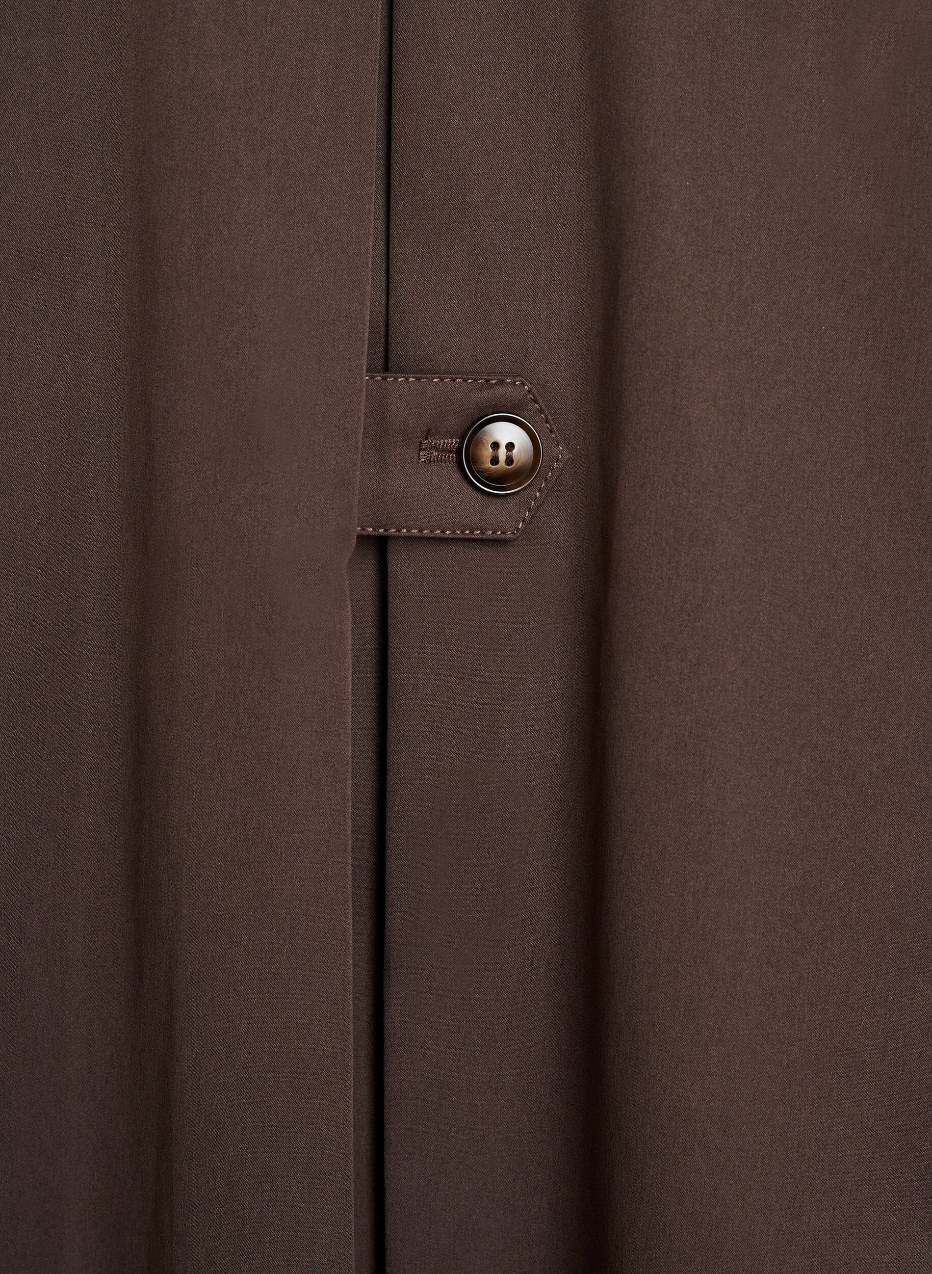 Zizzi Korte trenchcoat met kraag en raglanmouwen, Bruin, Packshot image number 4