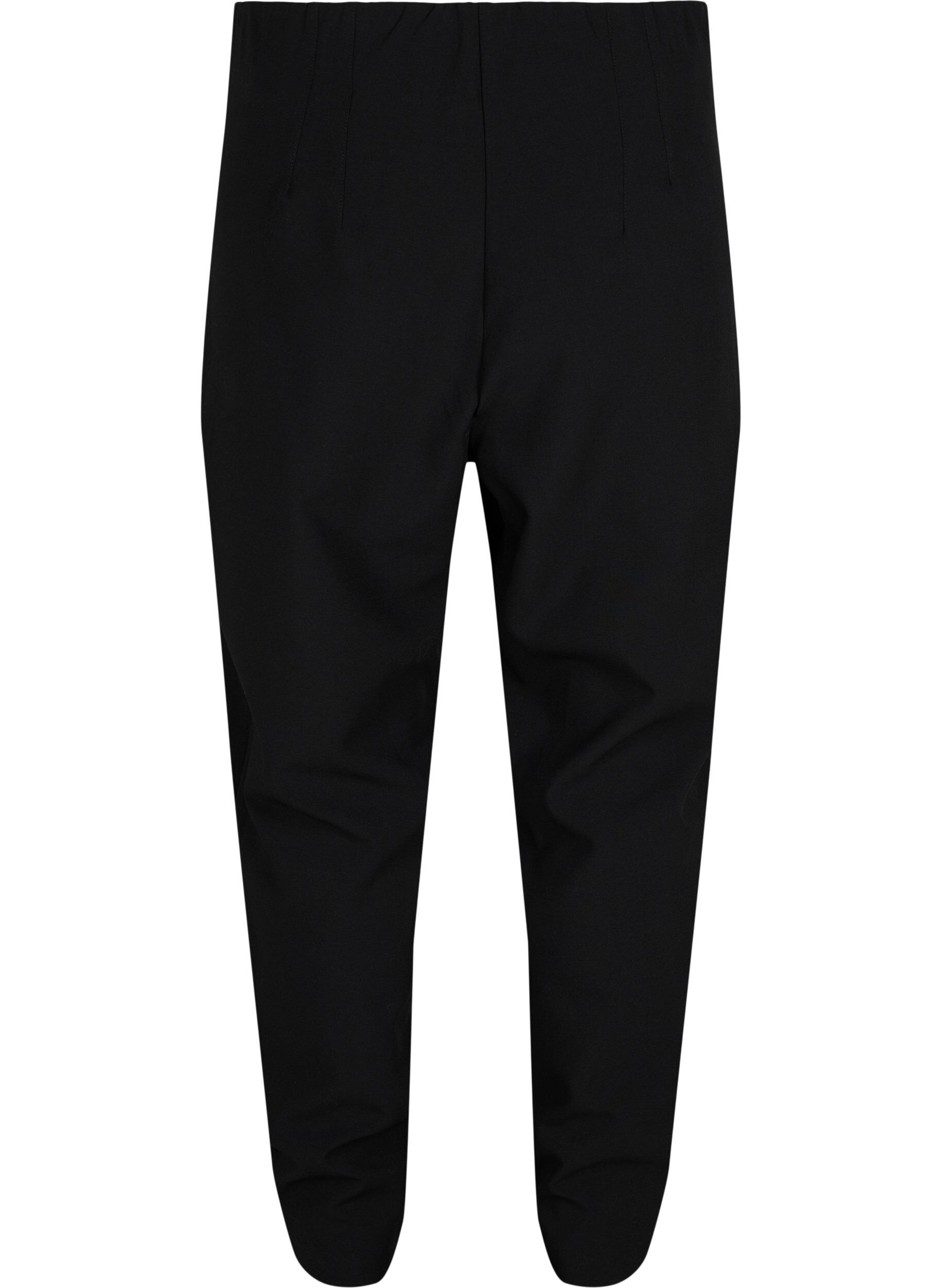 ZizziKlassieke broek met hoge taille, Zwart, Packshot image number 1
