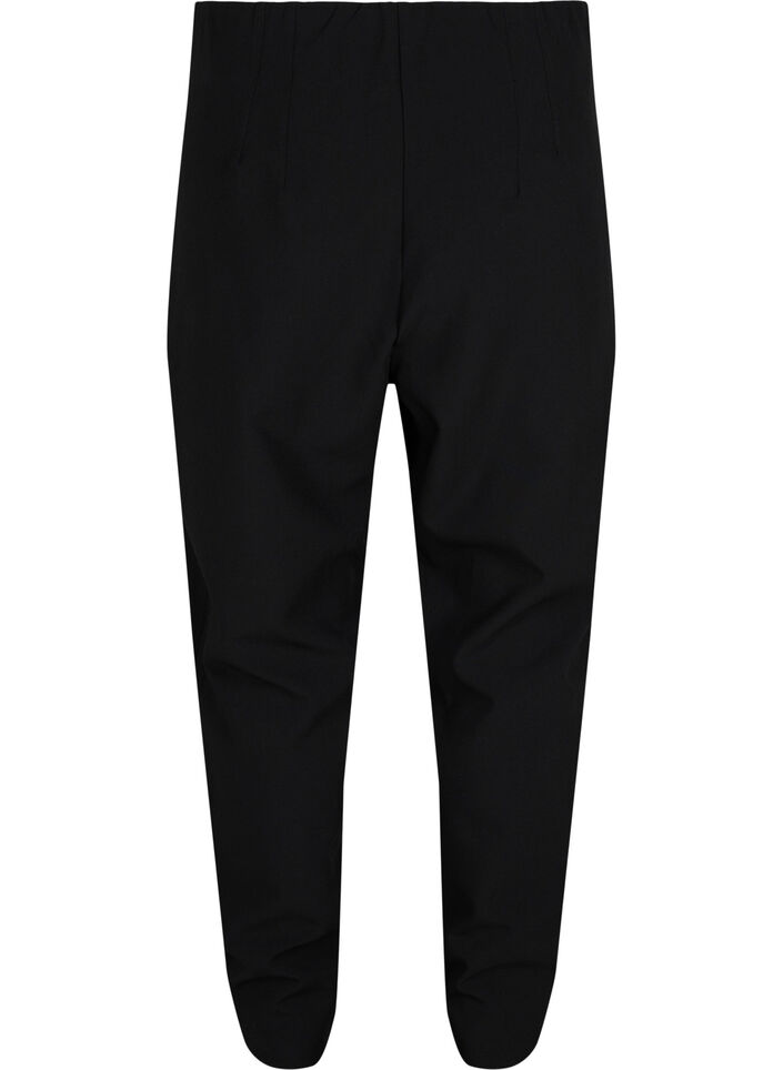 Klassieke broek met hoge taille, Zwart, Packshot image number 1