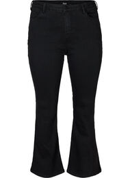 Ellen bootcut jeans met hoge taille, Black
