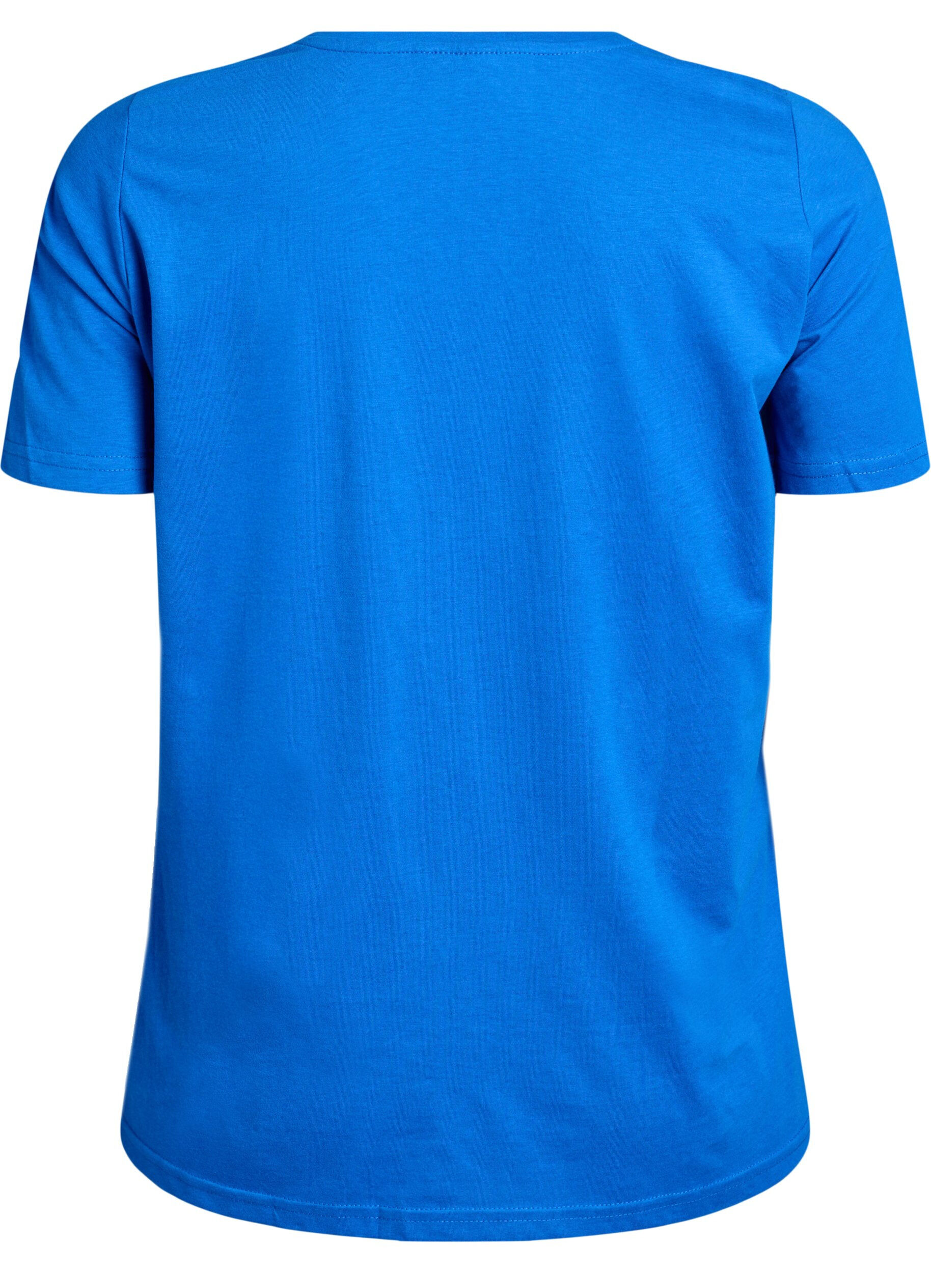 Zizzi FLASH - T-shirt met motief, Blauw, Packshot image number 1