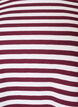 Nachtbovenstuk met lange mouwen in geribde jersey met strepen, Rood, Packshot image number 2