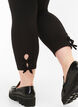 3/4 legging in viscose met strik, Black, Model image number 2