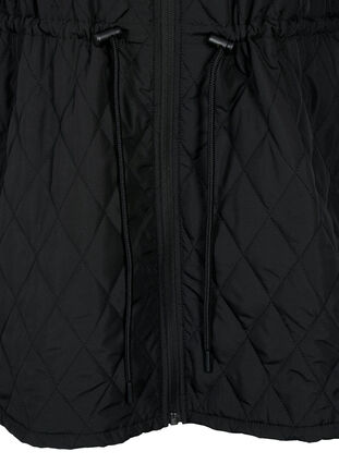 Reflecterende sportjas met verstelbare taille, Black w. Reflex, Packshot image number 3