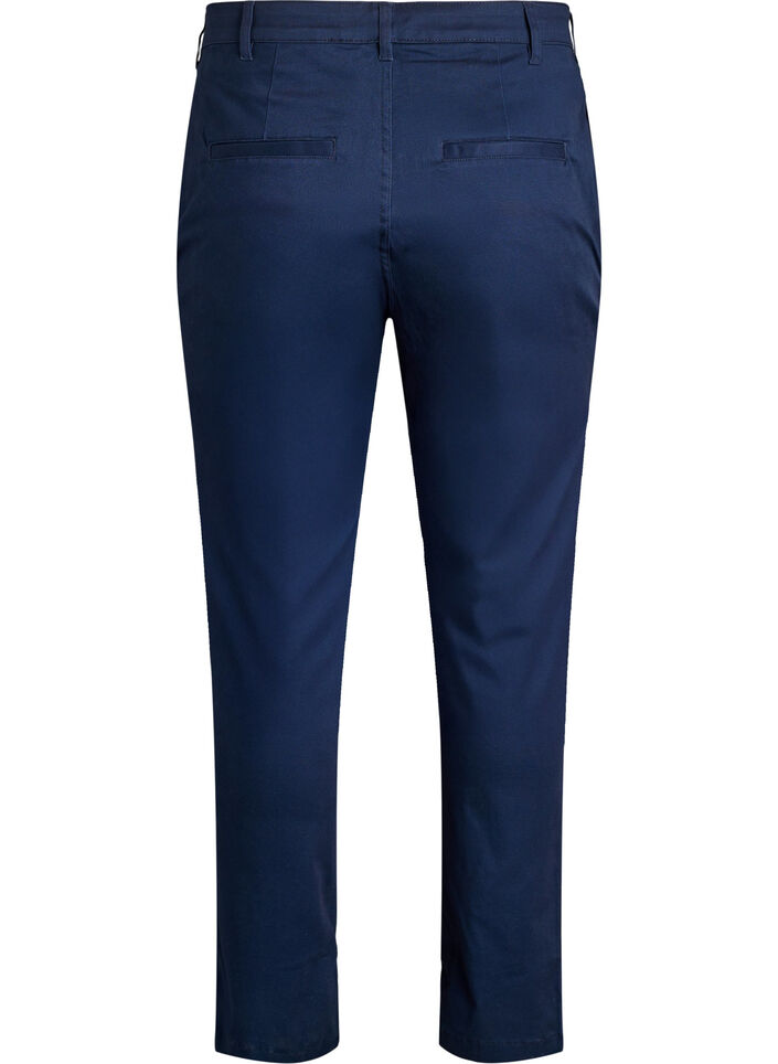 Katoenen chino's, Blauw, Packshot image number 1
