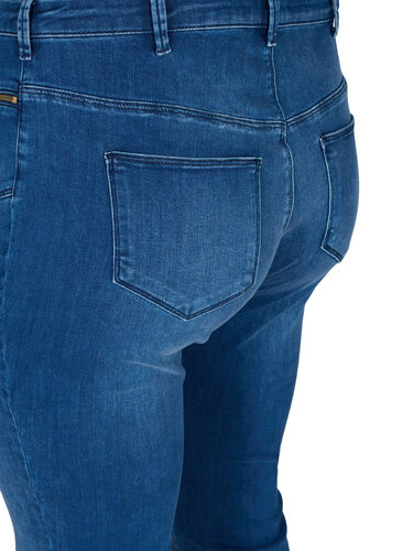 Dual core Amy jeans met hoge taille, Blue denim, Packshot image number 3