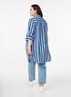 Korte jurk met kraag en borstzak, Blauw, Model image number 2