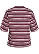Boxy T-shirt met gestreept patroon, Rood, Packshot image number 1