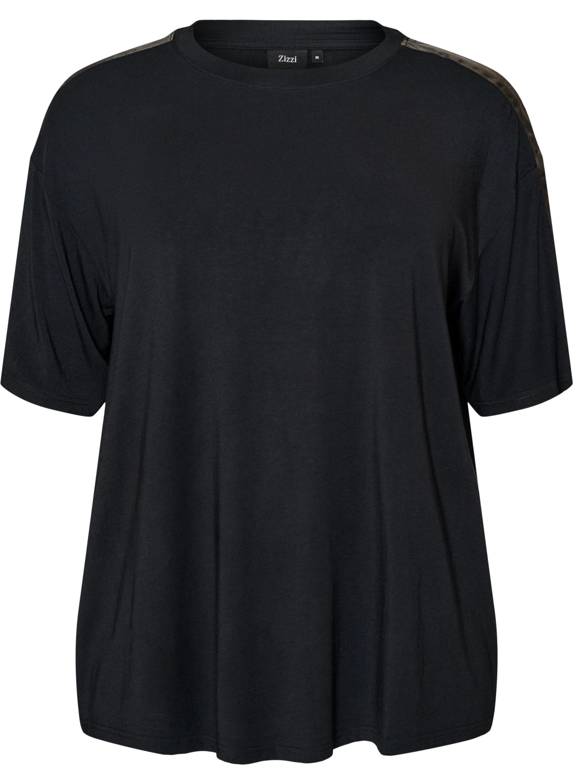 Nacht T-shirt met contrasterende band
